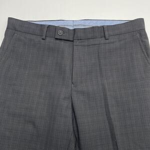 NAUTICA Men’s 34 x 40 Gray Wool Blend Dress Pant